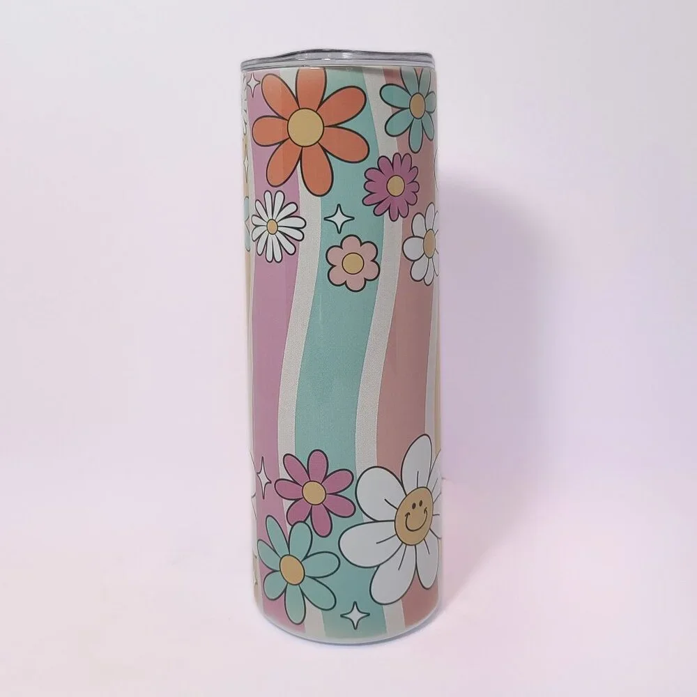 Groovy 20 oz Tumbler by Scott Heil – The Crowing Hen of Clayton 🌼 - Picture 3 of 6